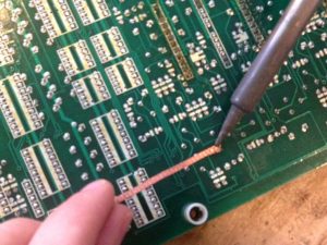 using desoldering braid